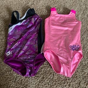 (Sz 6) Pair of Shimmery Leotards